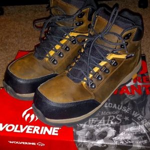 Wolverine steel toe work boots 10.5
